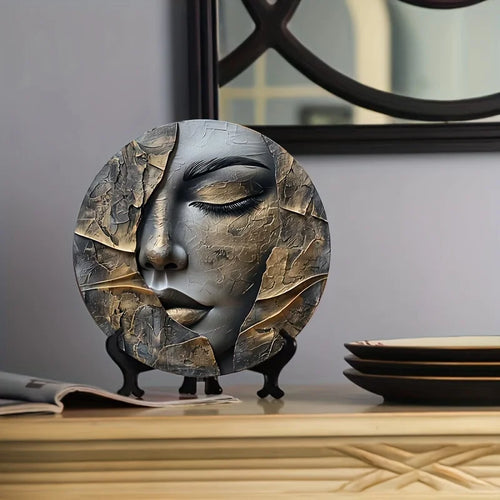 Aluminum Wall Art - Waterproof & Sun-Resistant, Easy-Hang Decor for Living Room, Hallway, and Entryway - Elegant 3D Metal Sculpt