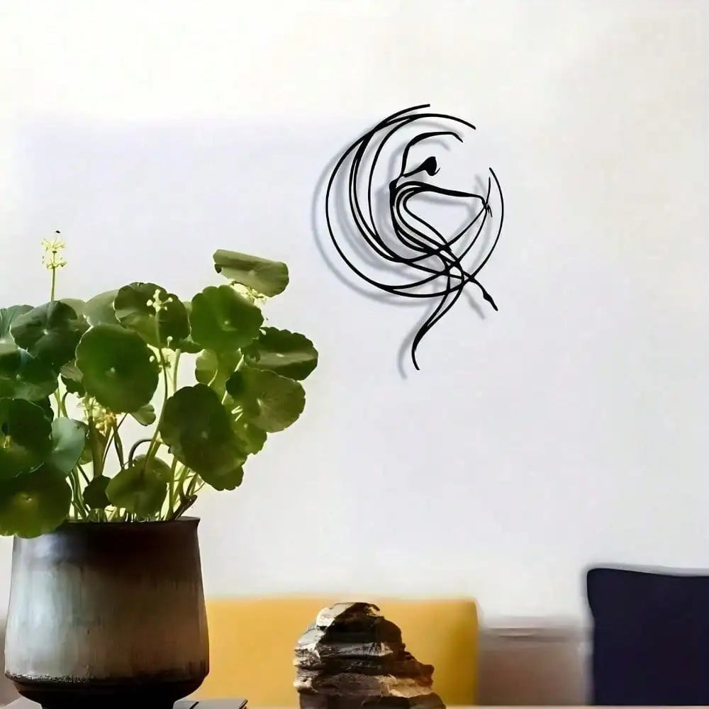 Wall Art Metal Sculpture - Ballet Abstract Wall Decor Waterproof Rustproof Modern Art