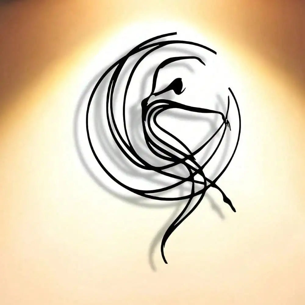 Wall Art Metal Sculpture - Ballet Abstract Wall Decor Waterproof Rustproof Modern Art