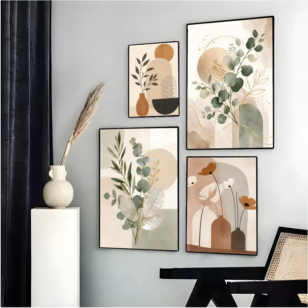 art decor A-Abstract Bohemian Wall Art Poster Classic Home Interior Artwork & Stylish Room Decoration