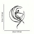 Wall Art Metal Sculpture - Ballet Abstract Wall Decor Waterproof Rustproof Modern Art