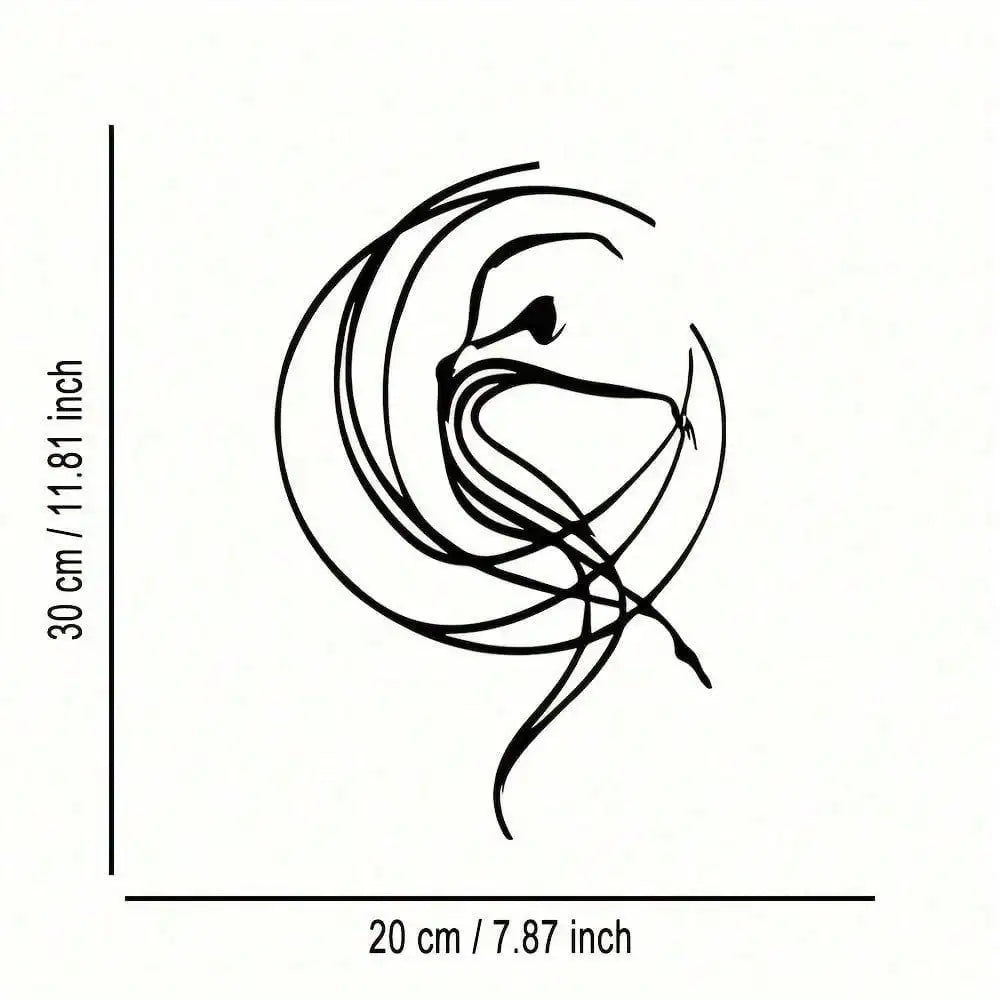 Wall Art Metal Sculpture - Ballet Abstract Wall Decor Waterproof Rustproof Modern Art
