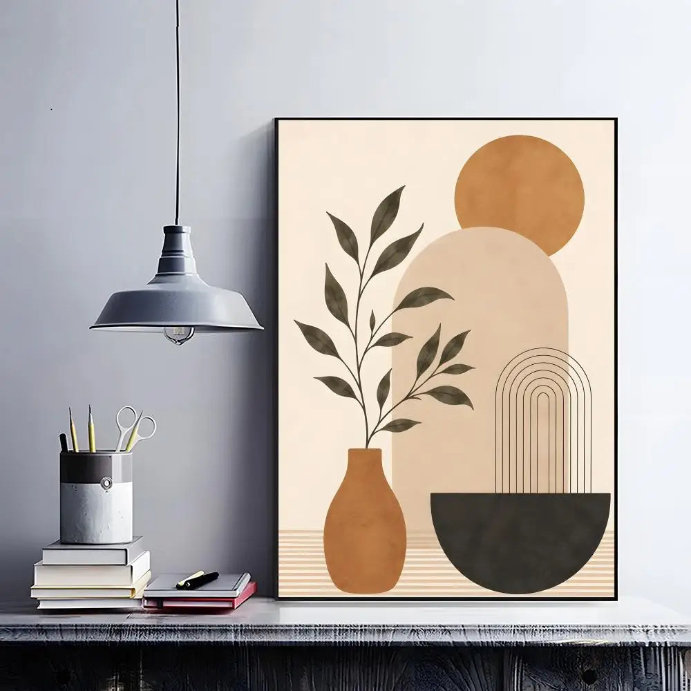 art decor A-Abstract Bohemian Wall Art Poster Classic Home Interior Artwork & Stylish Room Decoration
